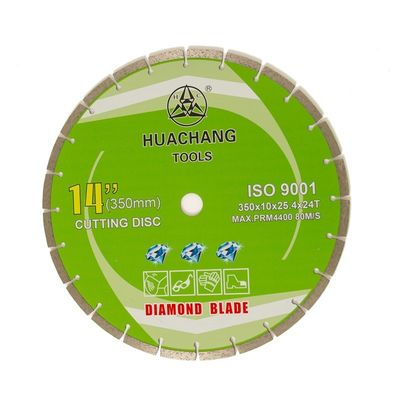 14inch 10&quot; dividió a Diamond Blade For Stone Concrete en segmentos