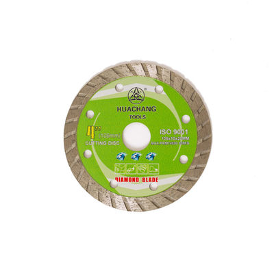 105m m 4&quot; diámetro interior grueso de la porcelana 20m m de Turbo Diamond Blade For 20m m