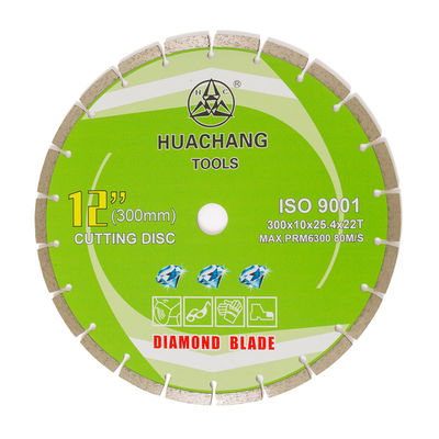 300x25.4m m corte seco de 12 pulgadas dividieron cortar de Diamond Blade For Granite Stone en segmentos de doble finalidad