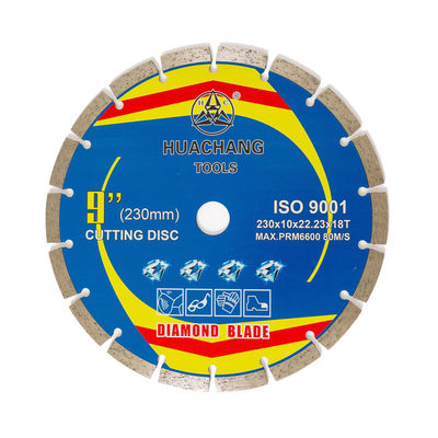 mortero concreto de la amoladora 230m m del disco 9inch de 230m m que corta que rastrilla la cuchilla