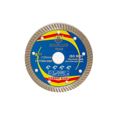 Cuerpo de acero de alta calidad de Diamond Blade 65Mn de la porcelana de la prensa caliente 5inch ‘125×1.2/2.0×10×22.23m m con vida que corta larga