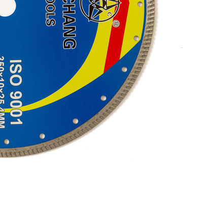 Cuerpo de acero de alta calidad caliente de Diamond Blade 65Mn de la porcelana de la prensa 14inch ‘350×2.2/3.2×10×25.4m m con vida que corta larga