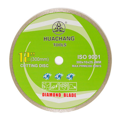 10&quot; 12&quot; el cortar continuo de las tejas de la porcelana de Rim Diamond Blade 300m m