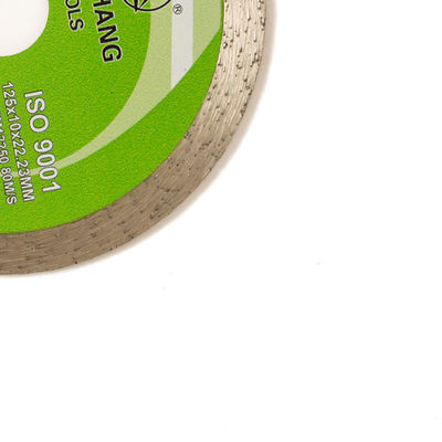 5inch de alta calidad 125×1.2/1.8×10×22.23m m Rim Diamond Blade For General Purpose continuo, de cerámica, de mármol y concreto