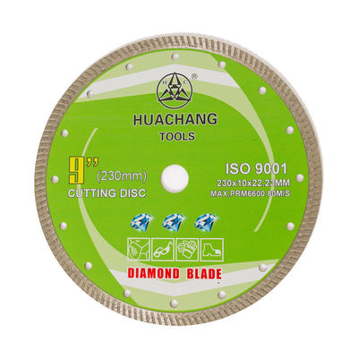 Prensa fría 9inch ‘230×1.8/3.0×10×22.23m m Turbo Diamond Blade For General Purpose, de cerámica, de mármol y concreto