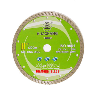 Turbo Diamond Blade Cold Press 8inch 200×10×22.23m m de alta calidad para de fines generales, de cerámica, de mármol