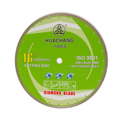 Corte seco de alta calidad Diamond Turbo Blade For Granite continuo 16inch 400mmx25.4m m de 16inch 400x10×25.4m m