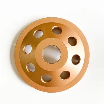 El laser de alta calidad 4inch soldó con autógena la sola fila Diamond Cup Wheel For Concrete, piedra, materiales de 105m m de construcción duros