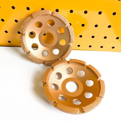 El laser de alto nivel 4.5inch soldó con autógena la sola fila Diamond Cup Wheel For Concrete, piedra, materiales de 115m m de construcción duros