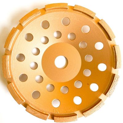 fila soldada con autógena laser Diamond Cup Wheel For Concrete, piedra, materiales de 5inch 125×10T (30×5×7.2) ×22.23mm sola de construcción duros