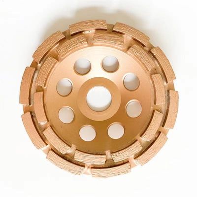 115m m 4-1/2 adentro. Doble doble Diamond Cup de Diamond Cup Wheel For Stone de la fila