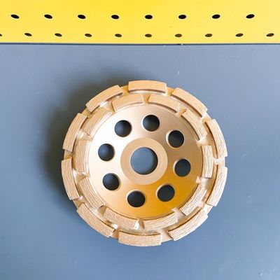 115m m 4-1/2 adentro. Doble doble Diamond Cup de Diamond Cup Wheel For Stone de la fila