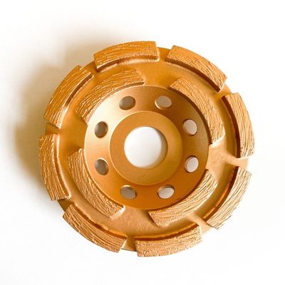 115m m 4-1/2 adentro. Doble doble Diamond Cup de Diamond Cup Wheel For Stone de la fila