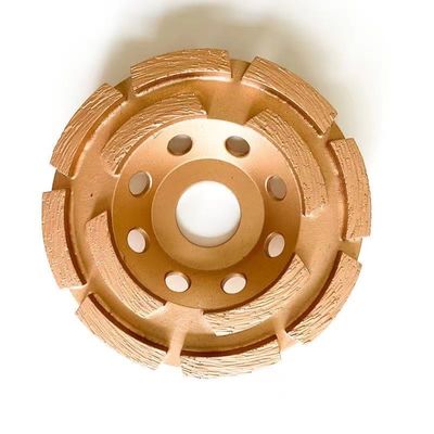 7 adentro. Fila doble Diamond Cup Grinding Wheel de la sola fila 180m m Huachang Diamond Tools