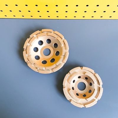 7 adentro. Fila doble Diamond Cup Grinding Wheel de la sola fila 180m m Huachang Diamond Tools