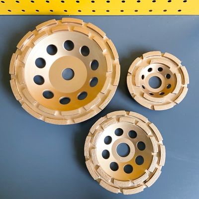 7 adentro. Fila doble Diamond Cup Grinding Wheel de la sola fila 180m m Huachang Diamond Tools