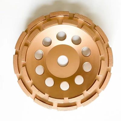 230m m rueda de la taza de Diamond Cup Wheel Double Row de 9 pulgadas para los materiales de construcción duros de la piedra