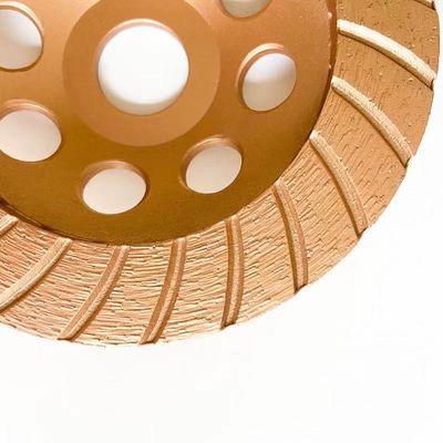 Rueda de alta calidad de 7inch 180×4.5×20×22.23m m Diamond Continuous Turbo Grinding Cup para el hormigón, piedra