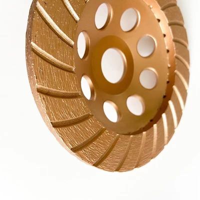 Rueda de alta calidad de 7inch 180×4.5×20×22.23m m Diamond Continuous Turbo Grinding Cup para el hormigón, piedra