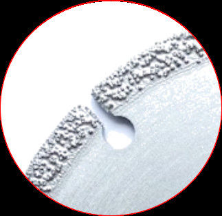 Mármol plástico de cerámica soldado vacío de alta calidad de la piedra de 4 105×1.0/1.5×5×20×8T Diamond Grinding Cutting Disc For de la pulgada ‘