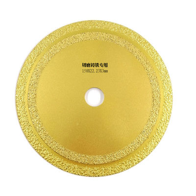 150×1.6/2.4×8×22.23m m Diamond Saw Blade For Cutting soldado vacío emergencia de acero inoxidable del fuego del metal de mármol del arrabio