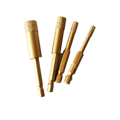 brocas secas del mármol de la porcelana de la teja de 10*65*10m m Diamond Core Drill Bits For Ganite con la larga vida de alta calidad