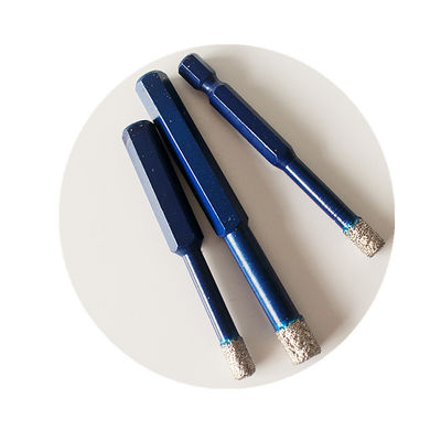 brocas secas del mármol de la porcelana de la teja de 10*65*10m m Diamond Core Drill Bits For Ganite con la larga vida de alta calidad