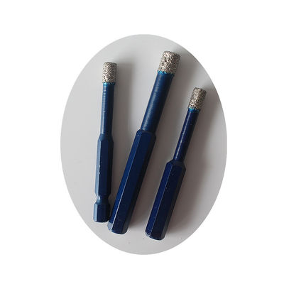 brocas secas del mármol de la porcelana de la teja de 10*65*10m m Diamond Core Drill Bits For Ganite con la larga vida de alta calidad