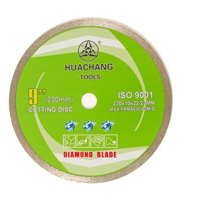 9inch Rim Porcelain Blade continuo 230m m Ridgid Diamond Blade continuo 22.23m m