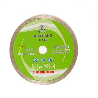 prensa fría de alta calidad 7inch 180×1.6/2.2×10×22.23m m Rim Diamond Blade For Ceramic continuo, mármol
