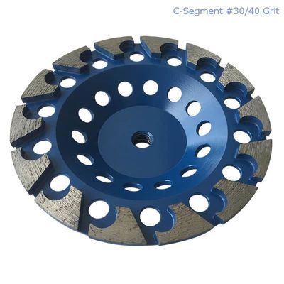 el laser de 180m m soldó con autógena a Diamond Grinding Cup Wheel For dividido en segmentos concreto, de piedra, material de construcción