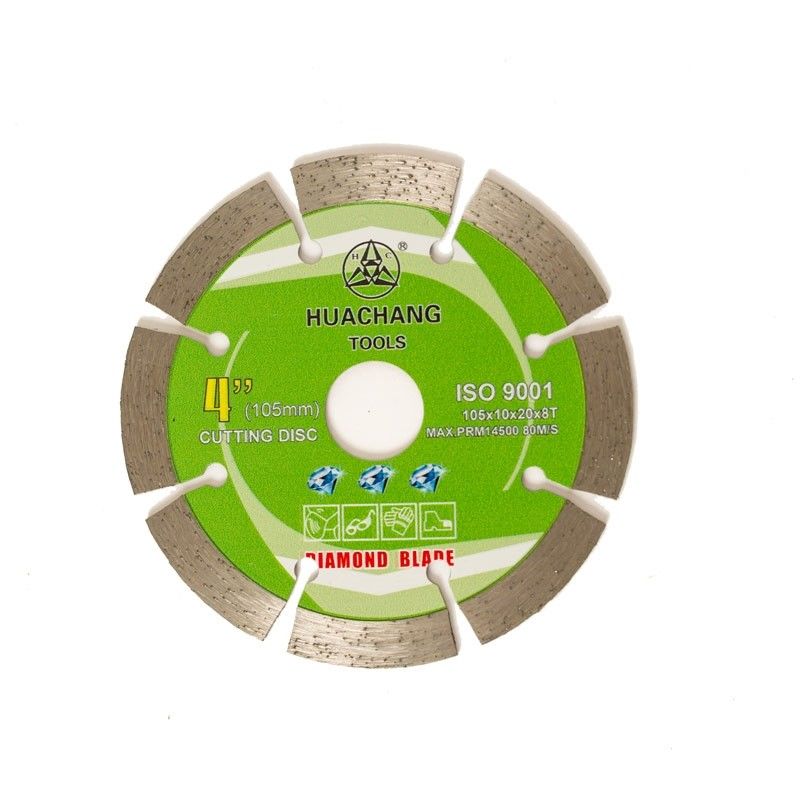La prensa fría de alta calidad 4inch 105×1.2/1.8×10×20×8T dividió a Diamond Blade For General Purpose en segmentos, piedra