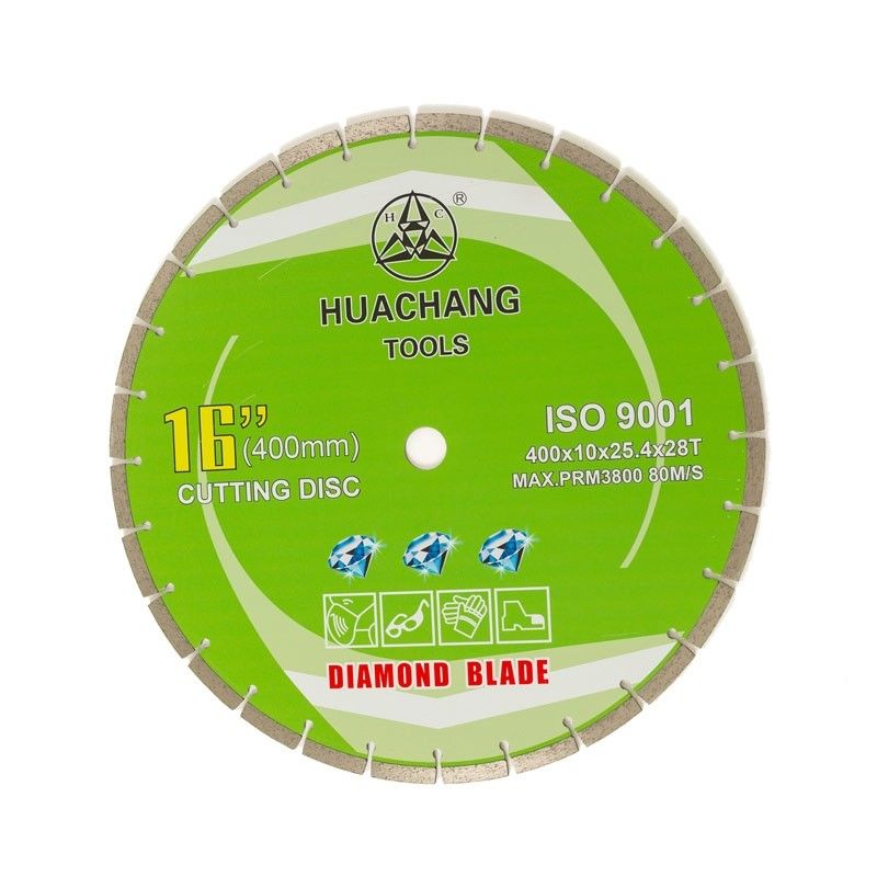 La prensa fría de alta calidad 16inch 400×2.6/3.4×10×25.4mm×28T dividió a Diamond Blade For General Purpose en segmentos, piedra