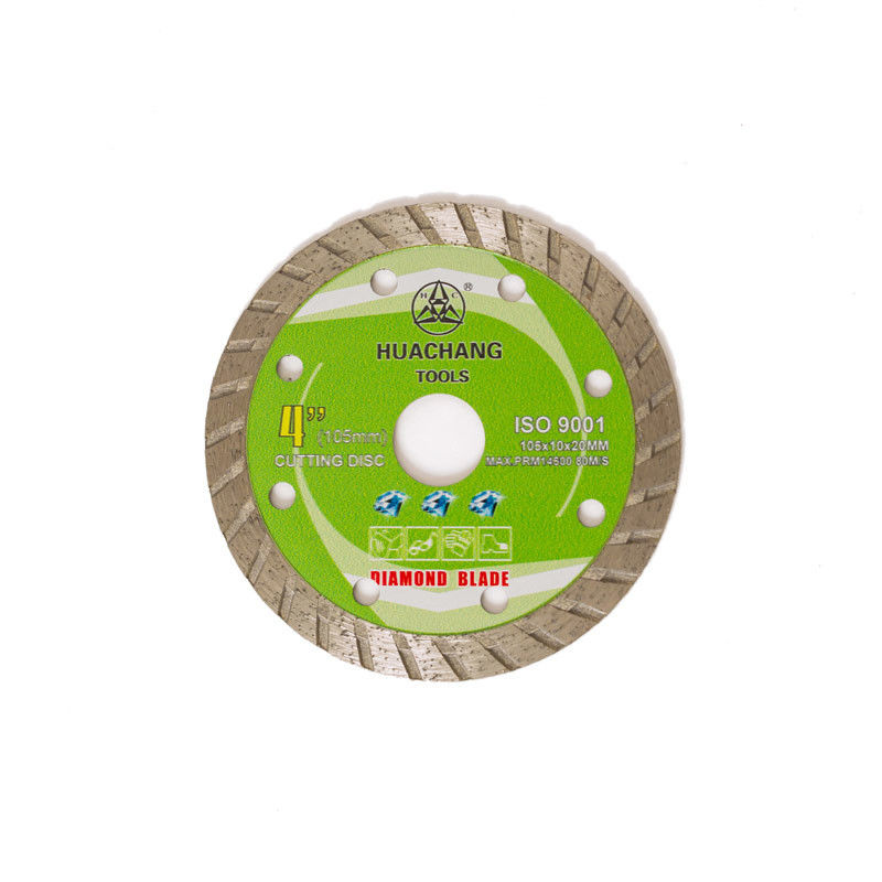 105m m 4&quot; diámetro interior grueso de la porcelana 20m m de Turbo Diamond Blade For 20m m