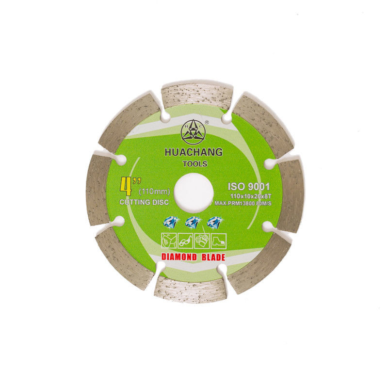 Prensa fría 4.3inch 110×1.2/1.8×10×20×8T Diamond Blade For General Purpose dividido en segmentos de alta calidad con larga vida