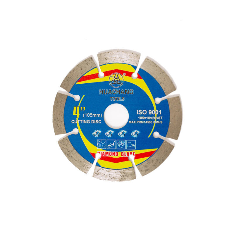 4,5 fines generales de alta calidad, piedra y hormigón de Diamond Blade Hot Press For del hormigón de la pulgada 105×1.2/1.8×10×20×8T