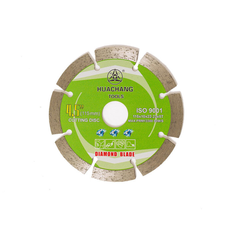 Prensa fría 4.5inch ‘Diamond Blade For General Purpose dividido en segmentos 115×1.2/1.8×10×22.23×8T, piedra con larga vida