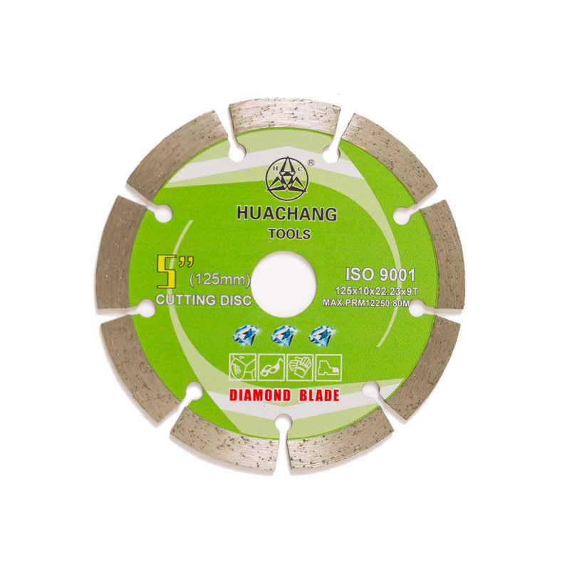 La prensa fría 5inch 125×1.2/1.8×10×22.23×9T dividió Diamond Blade For General Purpose, la piedra y el hormigón en segmentos