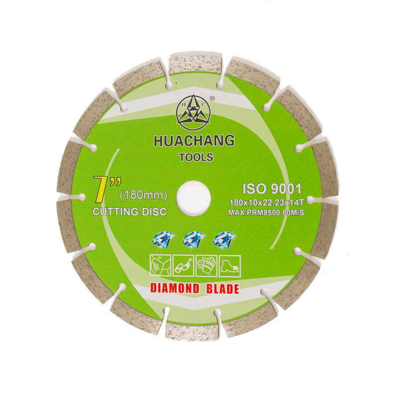 La prensa fría 7inch 180×1.6/2.2×10×22.23×14T dividió Diamond Blade For General Purpose, la piedra y el hormigón en segmentos