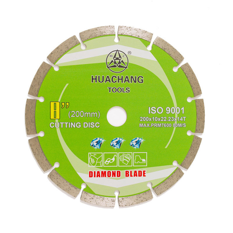 La prensa fría 8inch 200×1.6/2.2×10×22.23mm×14T dividió Diamond Blade For General Purpose, la piedra y el hormigón en segmentos