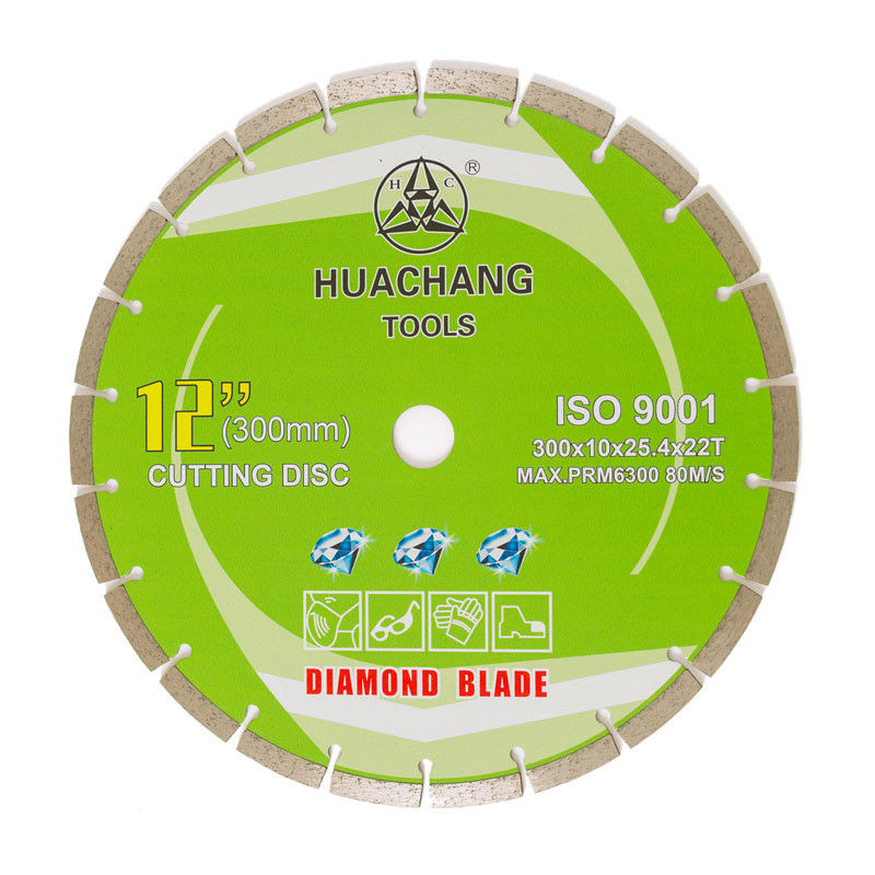 300x25.4m m corte seco de 12 pulgadas dividieron cortar de Diamond Blade For Granite Stone en segmentos de doble finalidad