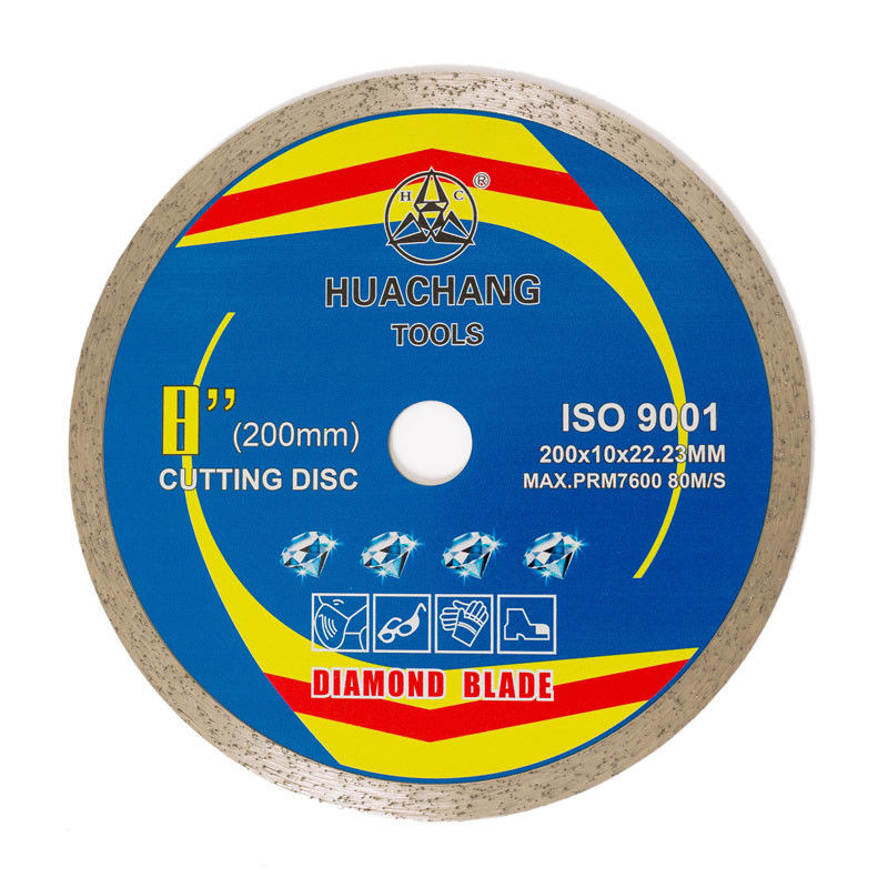 8&quot; diámetro interior del vidrio 22.23m m de Diamond Grinding Wheel 200m m Diamond Tile Saw Blade Wet