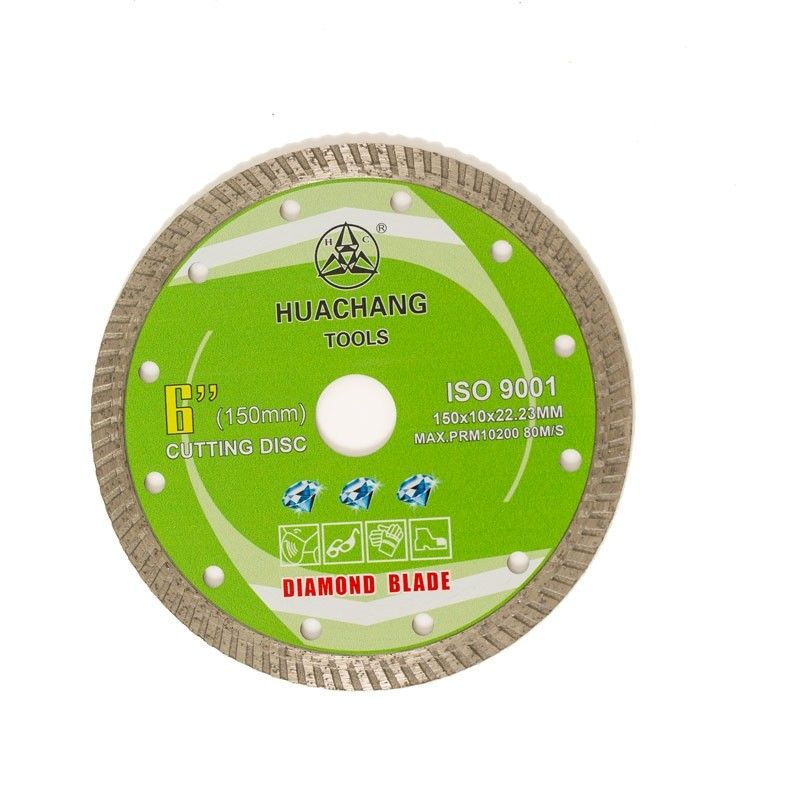Prensa fría 6inch ‘150×1.4/2.4×10×22.23m m Turbo Diamond Blade de alta calidad para de fines generales, de cerámica, de mármol