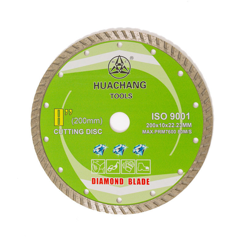 Turbo Diamond Blade Cold Press 8inch 200×10×22.23m m de alta calidad para de fines generales, de cerámica, de mármol