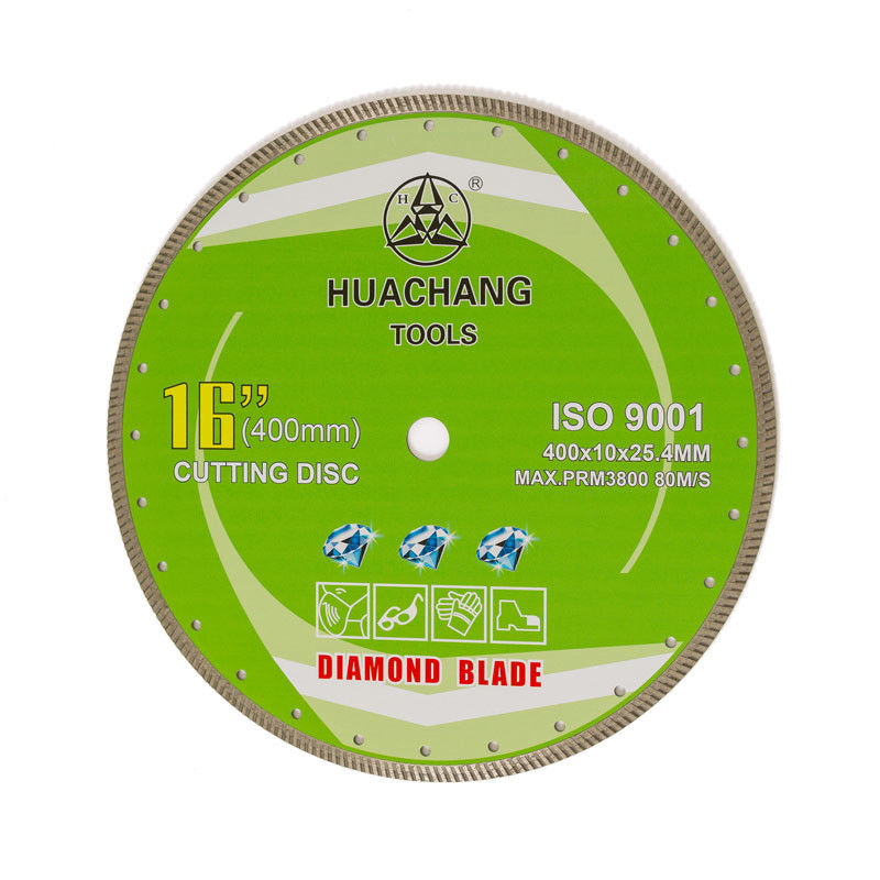 Corte seco de alta calidad Diamond Turbo Blade For Granite continuo 16inch 400mmx25.4m m de 16inch 400x10×25.4m m