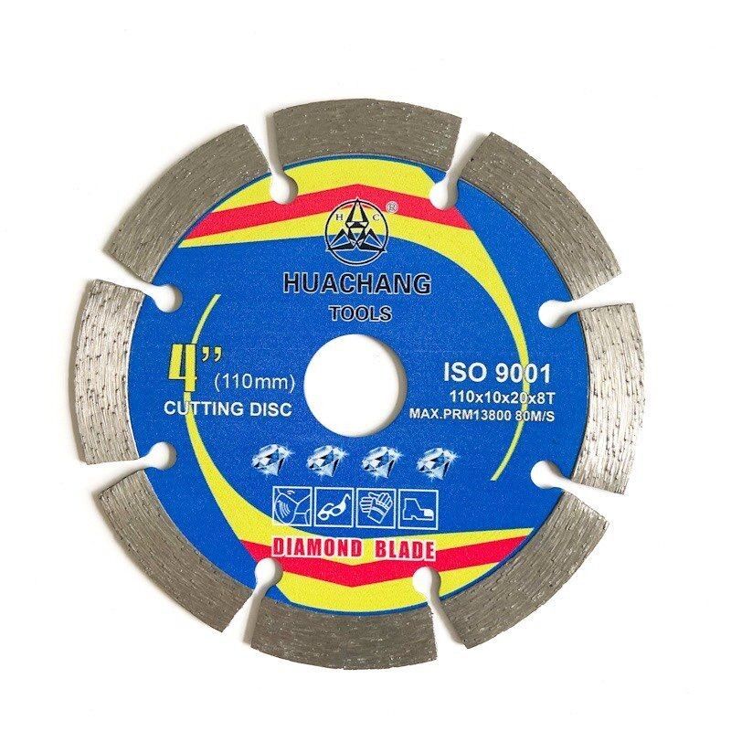 Prensa caliente	110×1.2/1.8×10×20×8T dividió la cuchilla Diamond Saw Blade For Ceramic, la teja, el granito, el mármol, el hormigón y el ladrillo en segmentos