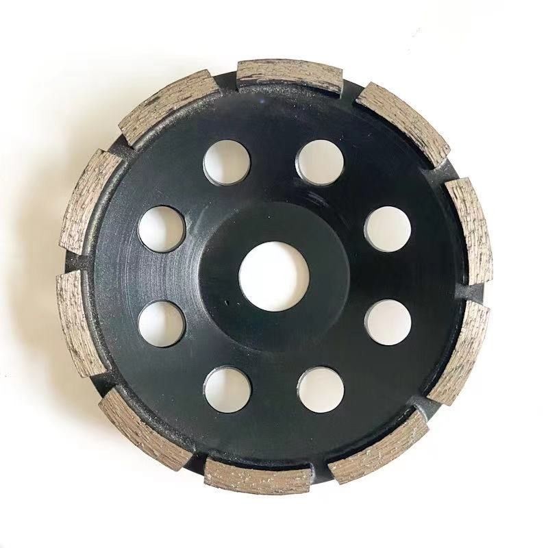 El laser de alto nivel 4.5inch soldó con autógena la sola fila Diamond Cup Wheel For Concrete, piedra, materiales de 115m m de construcción duros