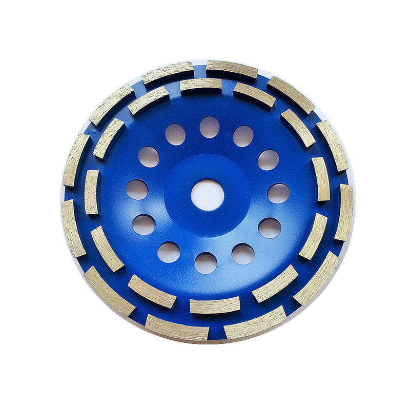 7 adentro. Fila doble Diamond Cup Grinding Wheel de la sola fila 180m m Huachang Diamond Tools