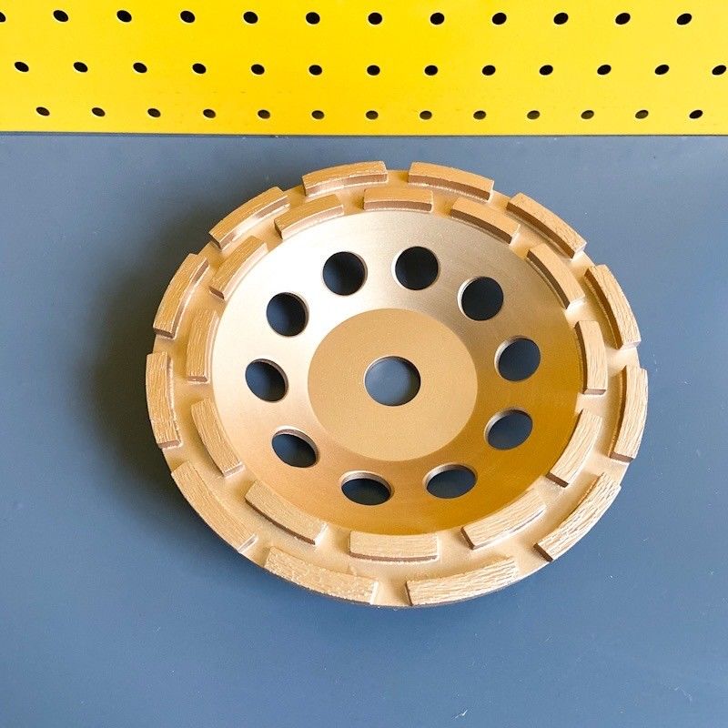 230m m rueda de la taza de Diamond Cup Wheel Double Row de 9 pulgadas para los materiales de construcción duros de la piedra