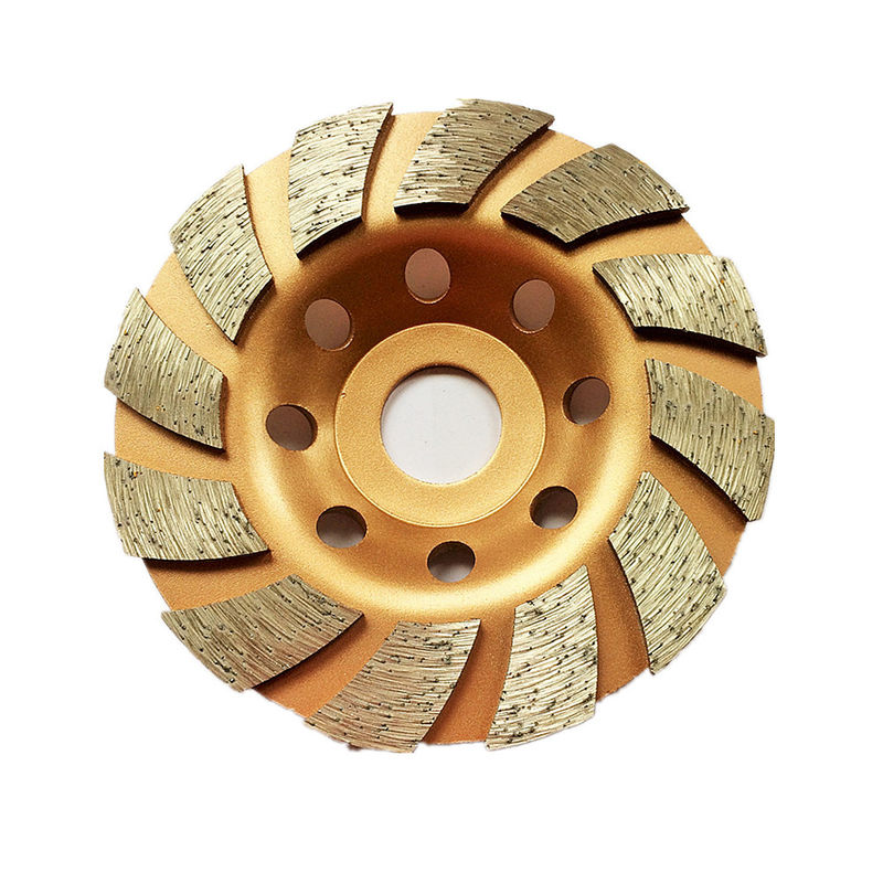 el laser 4.5inch soldó con autógena a Diamond Turbo Grinding Cup Wheel dividido en segmentos 115m m para el hormigón, piedra, material de construcción